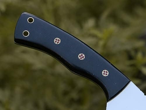 HMC Handmade Mirror Polished D2 Stainless Steel Fixed Blade Hunting Knife (Mirror)