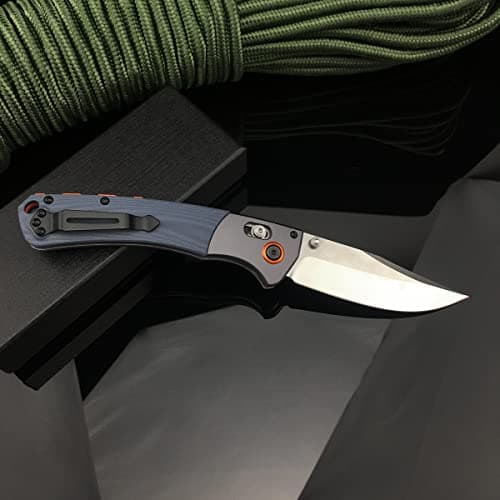 Crooked River Axis Lock EDC Knife, 3.7” D2 Steel, G10 Handle, Belt Clip
