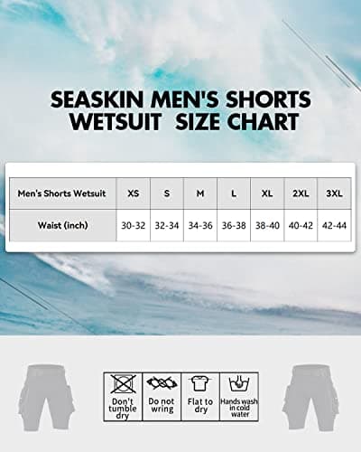 Seaskin Men's 2.5mm Diving Shorts with Pocket