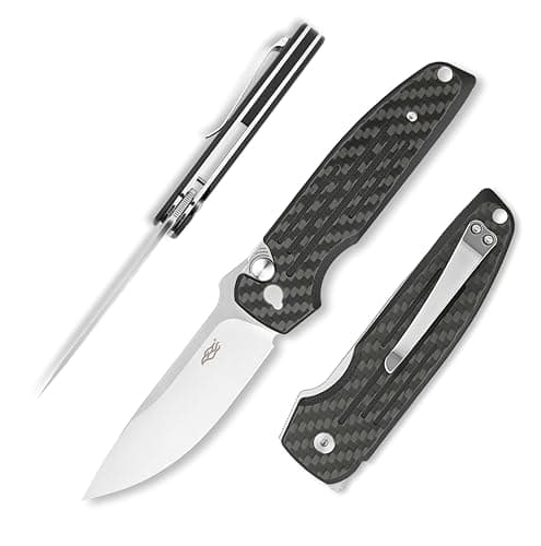 Firebird GANZO FH926-PL Sturdy Pocket Knife, D2 Steel, G10 Handle, Purple — Carbon Fibre
