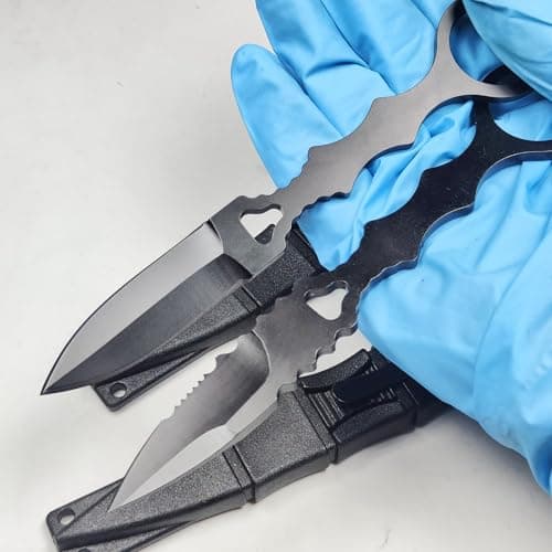 6.7" Portable Fixed Blade EDC Knife with Sheath & Pocket Clip for Camping Hunting Hiking Fishing