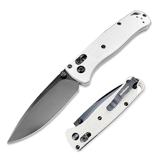 HUAAO Axis Lock Mini Pocket Knife with Belt Clip (Black Blade)