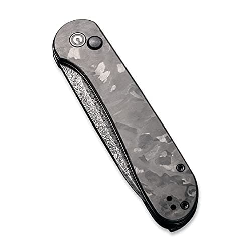 CIVIVI Elementum Button Lock Damascus Blade Knife - EDC C2103DS-3