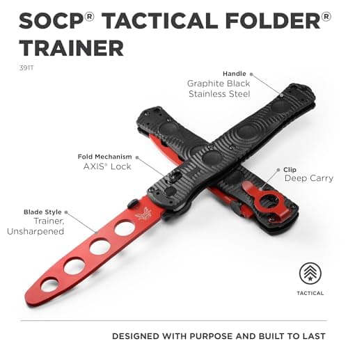 Benchmade SOCP Tactical Folder with Trainer Blade