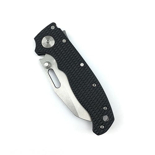Shark Lock Folding Pocket Knife, 2.8” 8Cr13MoV Blade, Grivory Handle, Camp & Hunt