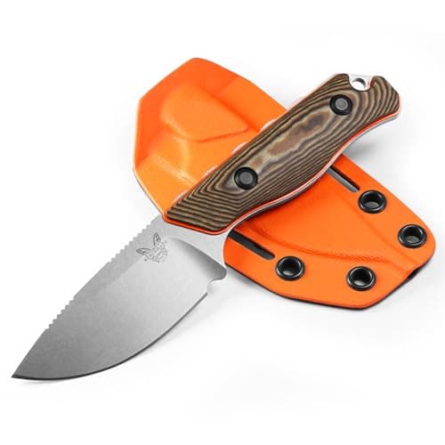 Benchmade Hidden Canyon Hunter 15017-1 Fixed Blade Knife Orange G10 Handle