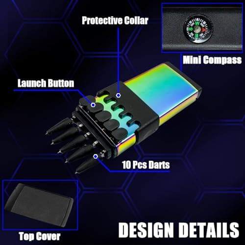 MADSABRE Metal Dart Launcher: Accurate Shooting for Hunting, Camping, and Self-Defense