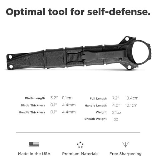 Benchmade SOCP Double Edge Dagger, Black Handle