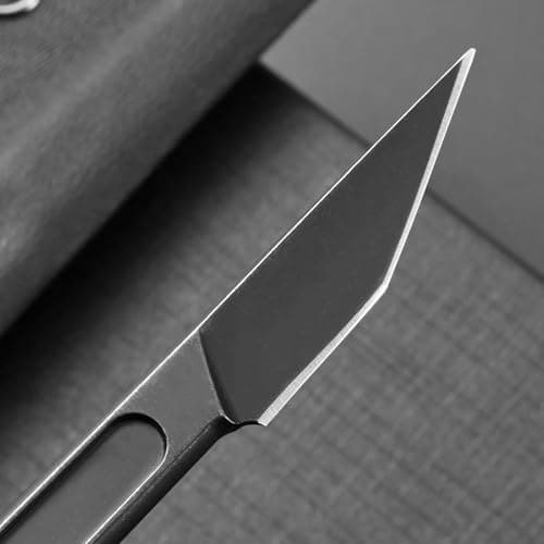 Black Gtk104 Fixed Blade Knife D2 Stainless Steel EDC Tool for Outdoor Activities