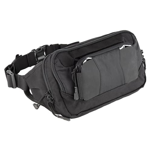 Tactical Crossbody Fanny Pack for Men and Women - Concealed Carry, EDC, Travel, Work — It's Black