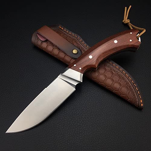 Survival Knife for Outdoor Enthusiasts: HUAAO EDC Fixed Blade Bushcraft Knife