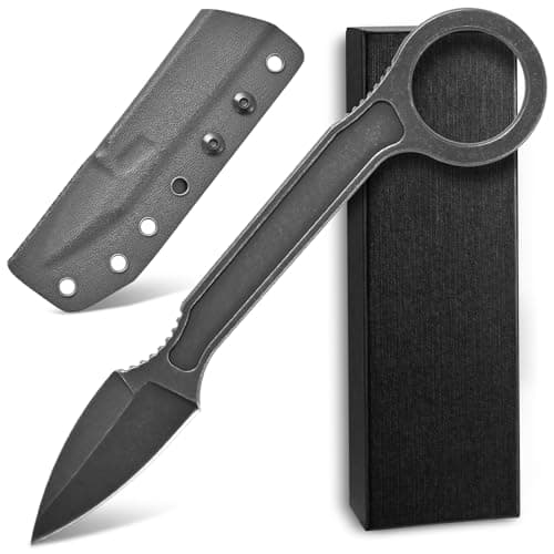 Ccanku C1134 Fixed Blade Knife,D2 Stainless Steel, EDC Tool for Survival,Camping,Sheath Included