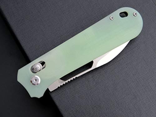 Eafengrow EF963 Jade Folding Knife with D2 Blade and G10 Handle