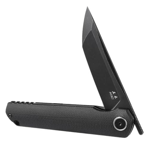 Miki 3.6-Inch Tanto D2 Pocket Knife,G-10 Handle for Camping Hiking