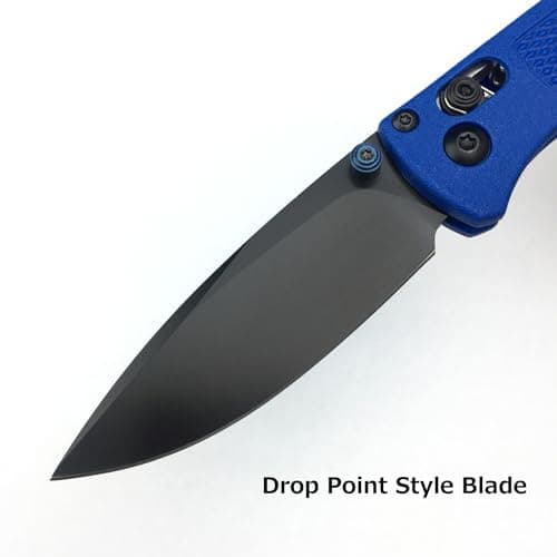 6.5 Inch Axis Lock 7Cr17Mov Blade Folding Knife - Blue Grivory Handle, Perfect for Camping and Hunting