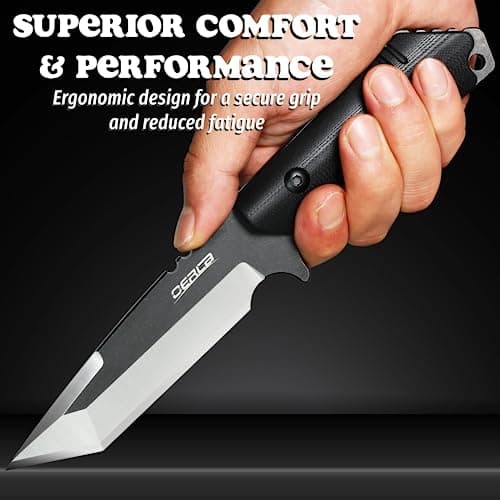 OERLA OLX-004 Tactical Survival Knife with Kydex Sheath