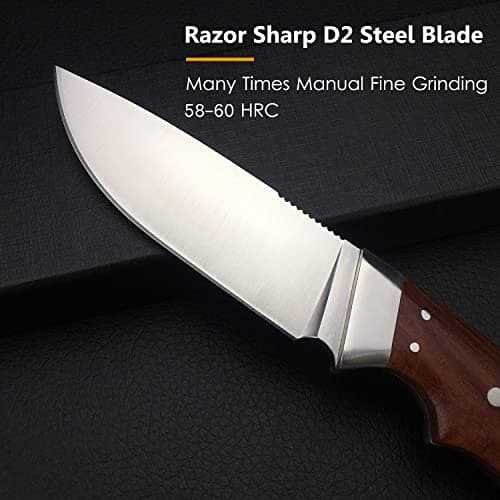 Survival Knife for Outdoor Enthusiasts: HUAAO EDC Fixed Blade Bushcraft Knife