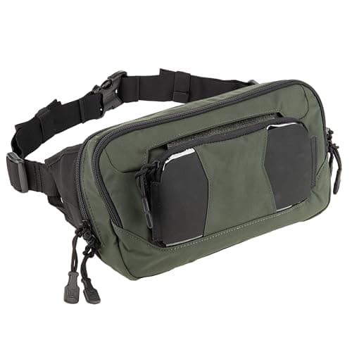 Tactical Crossbody Fanny Pack for Men and Women - Concealed Carry, EDC, Travel, Work — Rudder Green