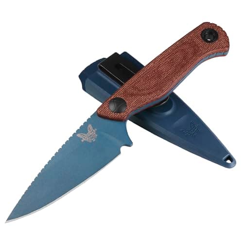 Benchmade Dacian Fixed Blade Knife Brown Canvas Micarta 203BT-01