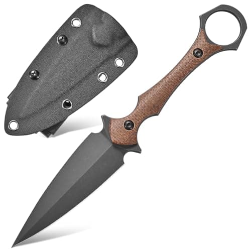 Gtkii GTK292 Fixed Blade Knife: D2 Steel G10 Handle EDC Tool for Outdoor Adventure — brown