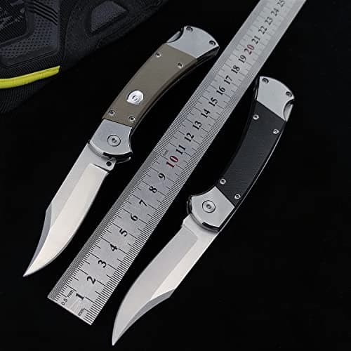 Assisted Opening Folding Pocket Knife for Camping EDC (Black)