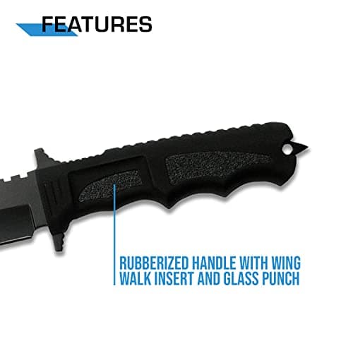MTECH USA MT-086 Black Fixed Blade Hunting Knife