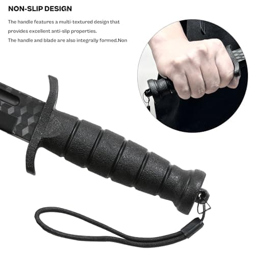 RTCT Black Polypropylene Training Daggers (2 Pack) Safe for S/F Training