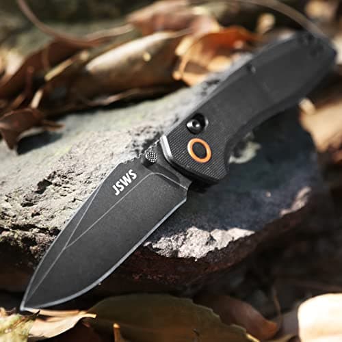 Axis Lock Tactical Survival Pocket Knife 3.39" 440C Stainless Steel G10 Handle