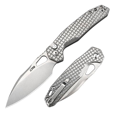 CJRB AR-RPM9 Steel Fracture Folding Knife, Button Lock, EDC, Tactical, Camping Gift (J1931)