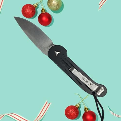 HUAAO 8Cr13Mov Pocket Knife for Men, 3.1in EDC Foldable Camping Hunting Knife