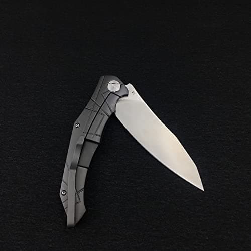 HUAAO 4.3'' D2 Blade Flipper Knife with G10 Handle for Outdoor Survival