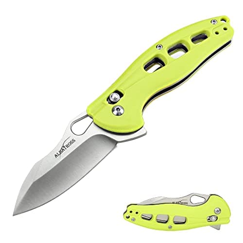 ALBATROSS FK036SC-BK Satin Blade FRN Handle Assisted Open Folding Knife — F-Green/Satin
