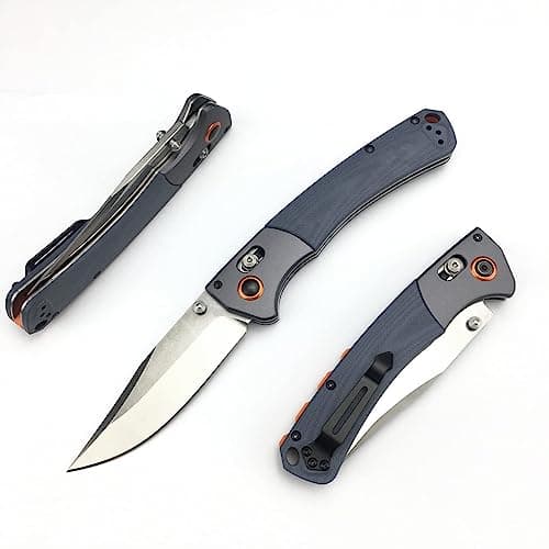 Crooked River Axis Lock EDC Knife, 3.7” D2 Steel, G10 Handle, Belt Clip