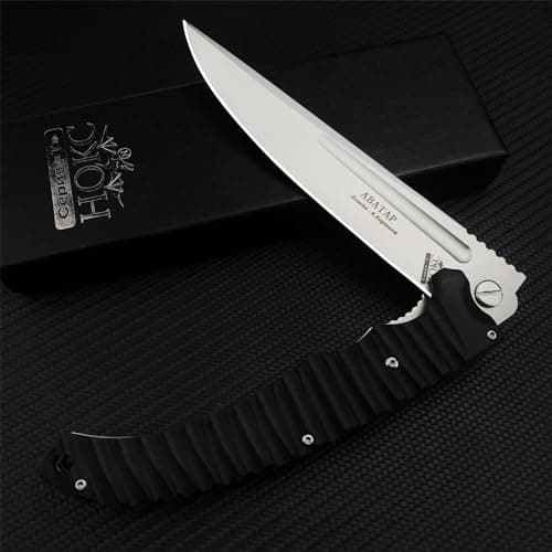 HUAAO 12 Russian Avatar Folding Knife for Men