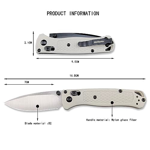 HUAAO Axis Lock Mini Pocket Knife with Belt Clip (Black Blade)
