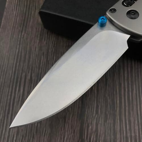 Titanium Folding Pocket Knife with Axis Lock, 3.15 440C Blade, for Outdoor, Survival and Camping