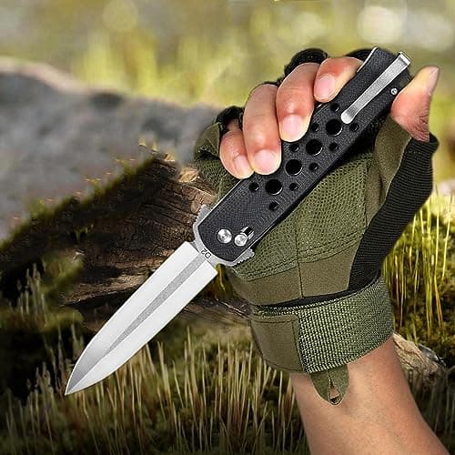Cold Steel Axis Lock Flipper Knife, 4" D2 Steel, Clip Point, G10 Handle