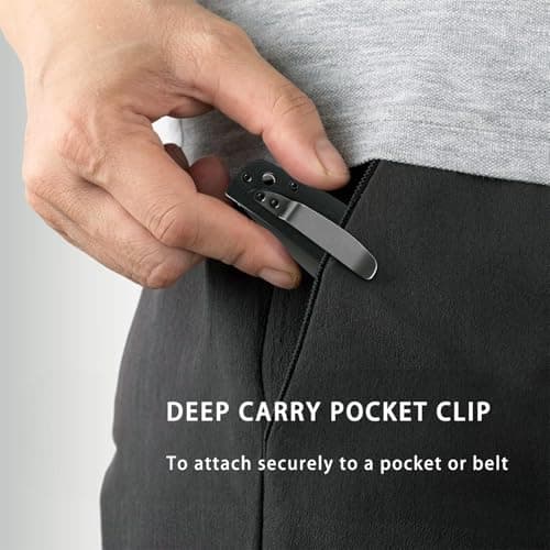 D2 Steel Multifunctional Pocket Knife for Men, Edc, Outdoor, Camping