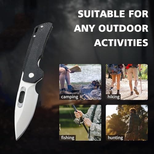Black 8Cr13MoV Blade Utility Knife for Man & Woman - GC002