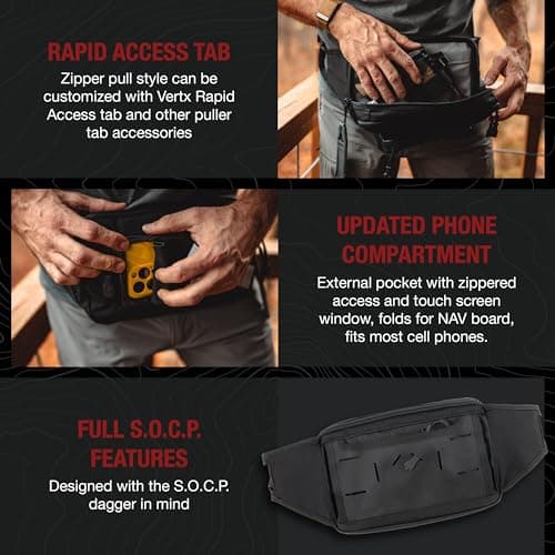 Tactical Crossbody Fanny Pack for Men and Women - Concealed Carry, EDC, Travel, Work
