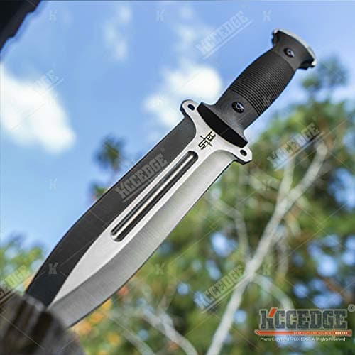 Tactical Survival Knife with Kydex Sheath and G10 Handle