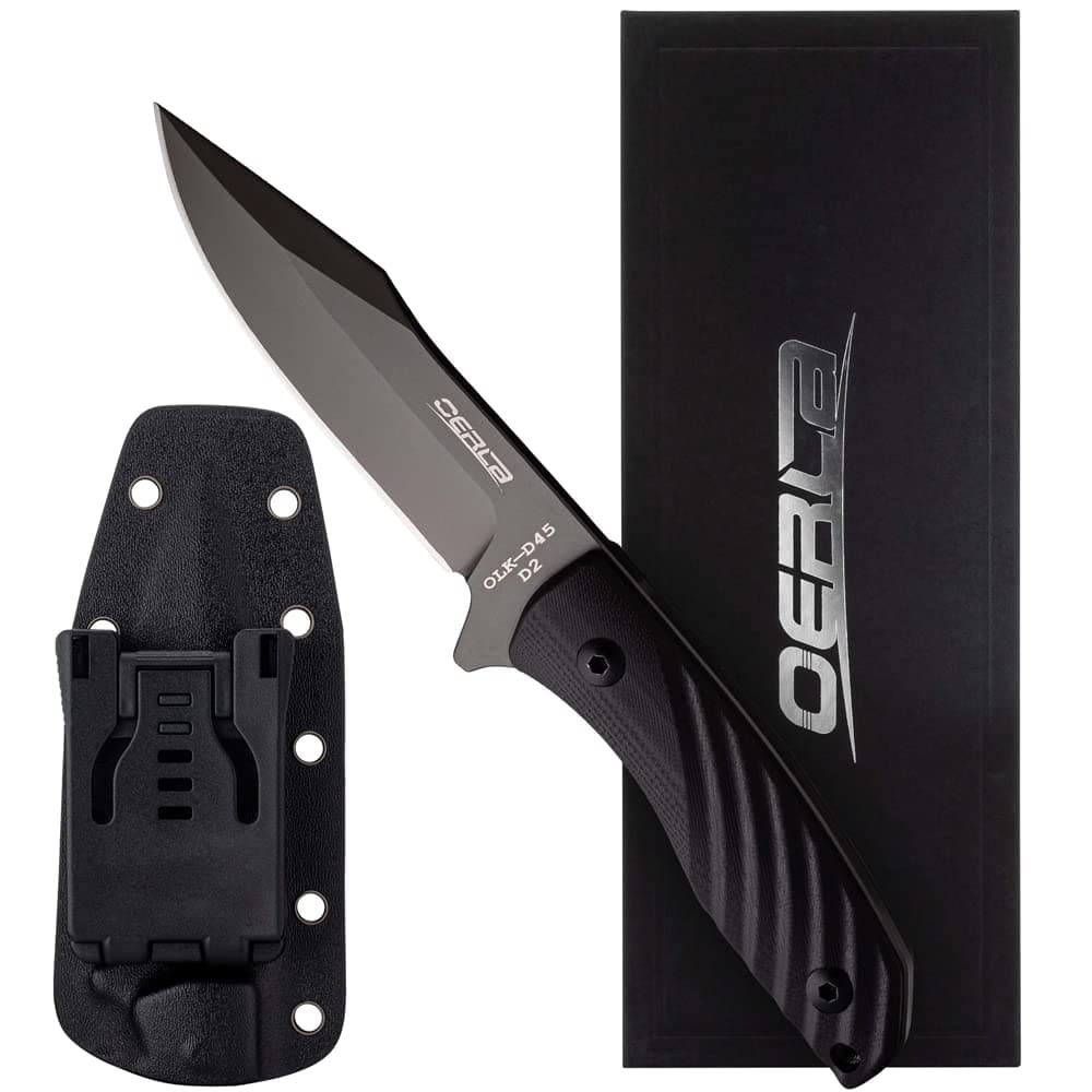 OERLA OLK-D45 Tactical Survival Knife with Kydex Sheath