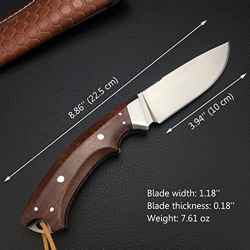 Survival Knife for Outdoor Enthusiasts: HUAAO EDC Fixed Blade Bushcraft Knife