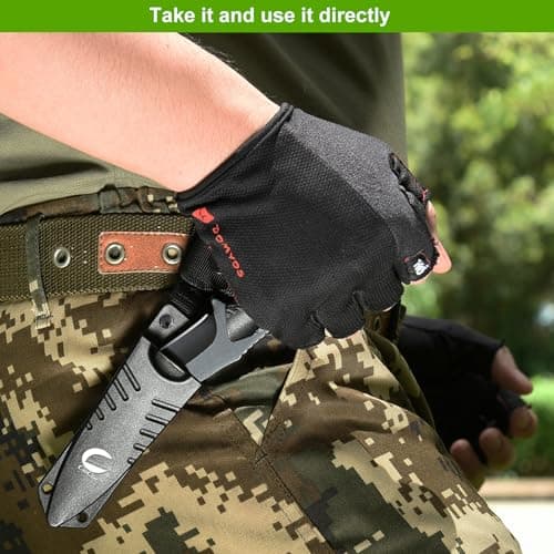 EDC 4-Inch High Grade Stainless Steel Survival Knife for Carving, Camping, Fishing, and More