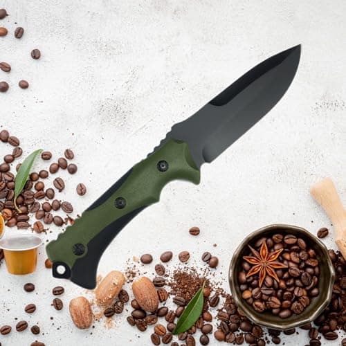 Survival Tactical Knife: 9.4 Fixed Blade for Camping, Hunting