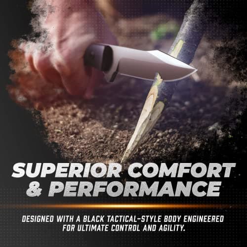 OERLA OLK-D45 Tactical Survival Knife with Kydex Sheath