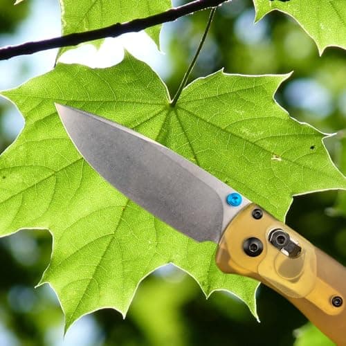 HUAAO EDC Bugout Knife, 440C Steel 2.9" Blade Camping Knife