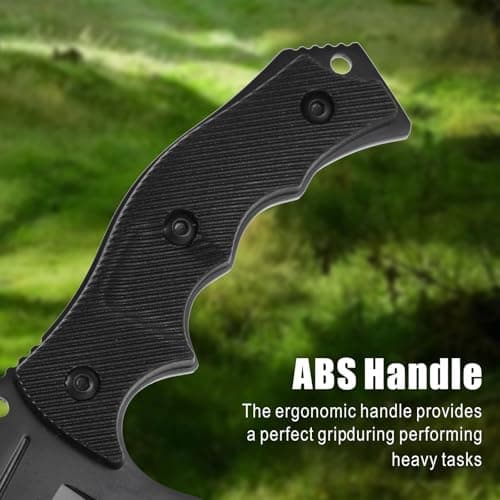 REAT 440 Steel Fixed Blade Knife with Sheath, 8.5" Full Tang, Ergonomic Handle, Hunting Knife for Camping & Survival