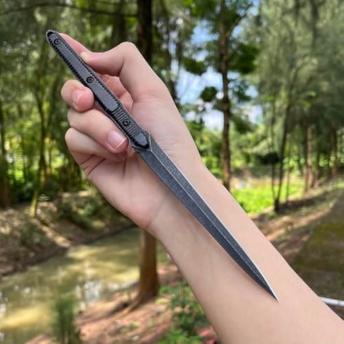 CPM-S45VN Black Stainless Steel Blade Fixed Blade Knife (G10 Handle)