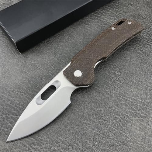 Black 8Cr13MoV Blade Utility Knife for Man & Woman - GC002 — Brown